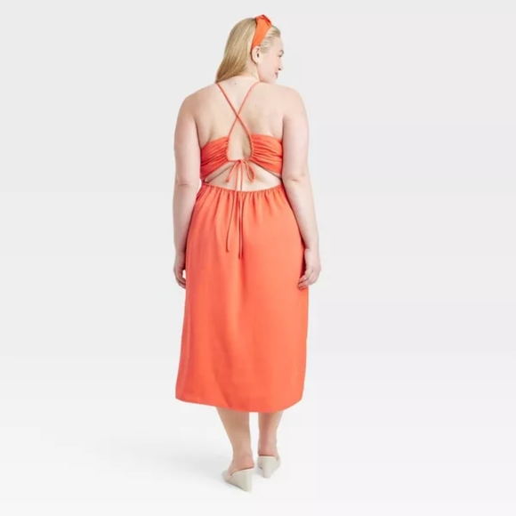 17. Women's Cut Out Midi Slip Dress - A New Day - Picture 2 of 5